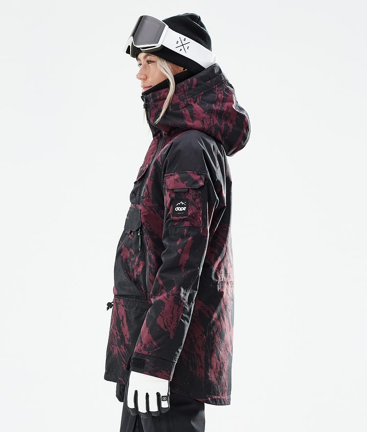 Dope Akin W 21 Snowboardjacka Dam Paint Burgundy, Image 7 of 11