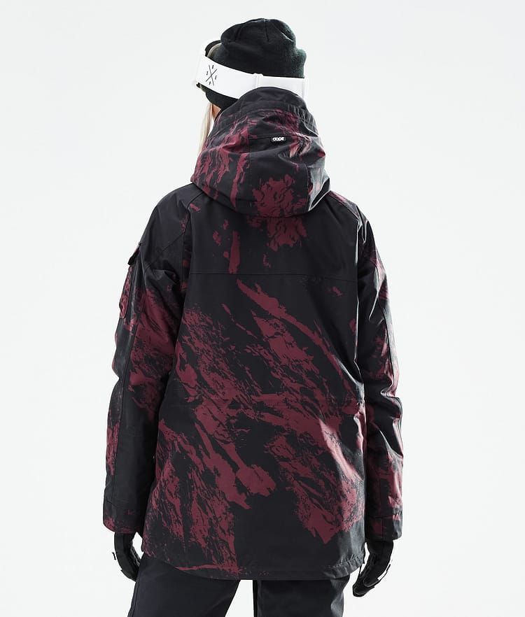 Dope Akin W 21 Snowboardjacka Dam Paint Burgundy, Image 8 of 11