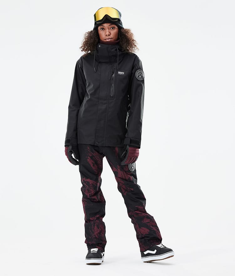 Dope Blizzard W Full Zip 21 Snowboardjacka Dam Black, Image 4 of 11
