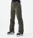 Dope Con W 21 Snowboardbyxa Dam Olive Green