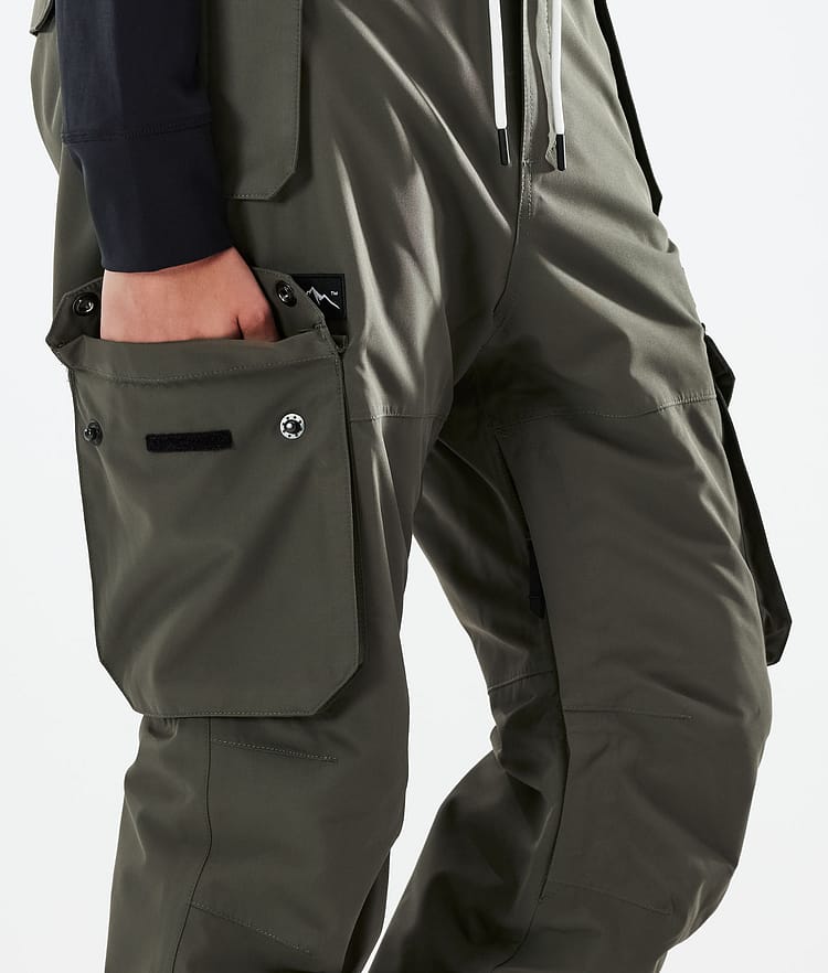 Dope Iconic W 21 Snowboardbyxa Dam Olive Green, Image 5 of 6