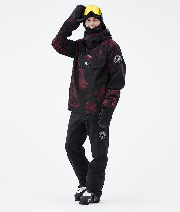 Dope Blizzard 21 Skidjacka Herr Paint Burgundy, Image 3 of 9