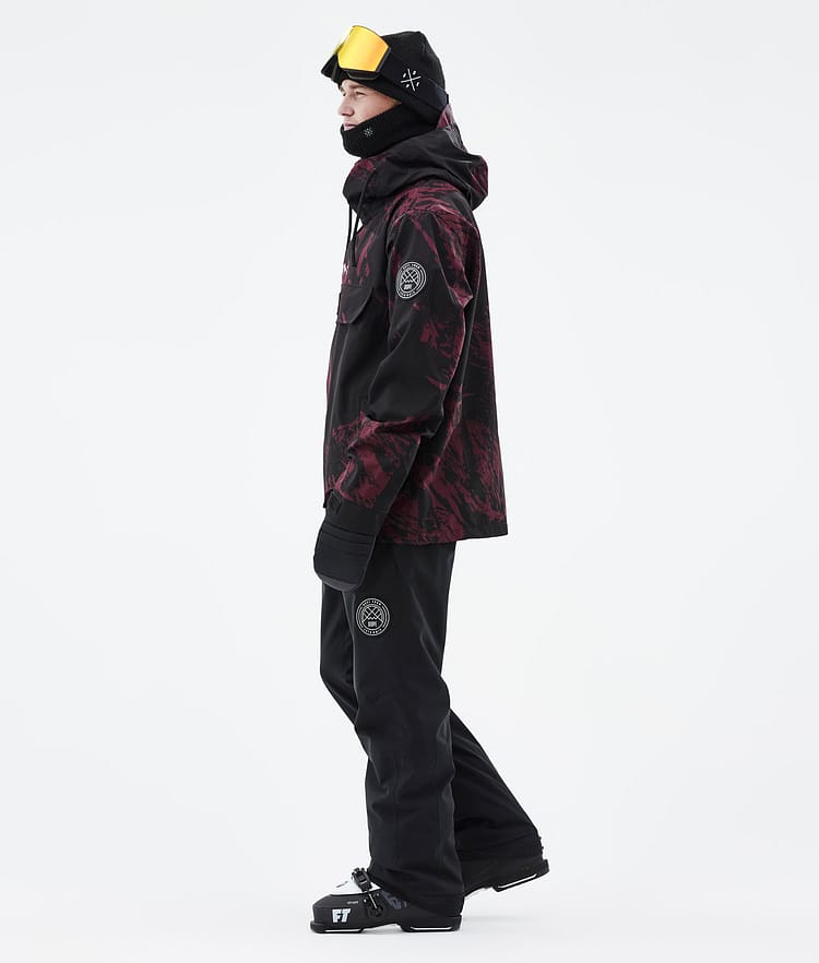 Dope Blizzard 21 Skidjacka Herr Paint Burgundy, Image 4 of 9