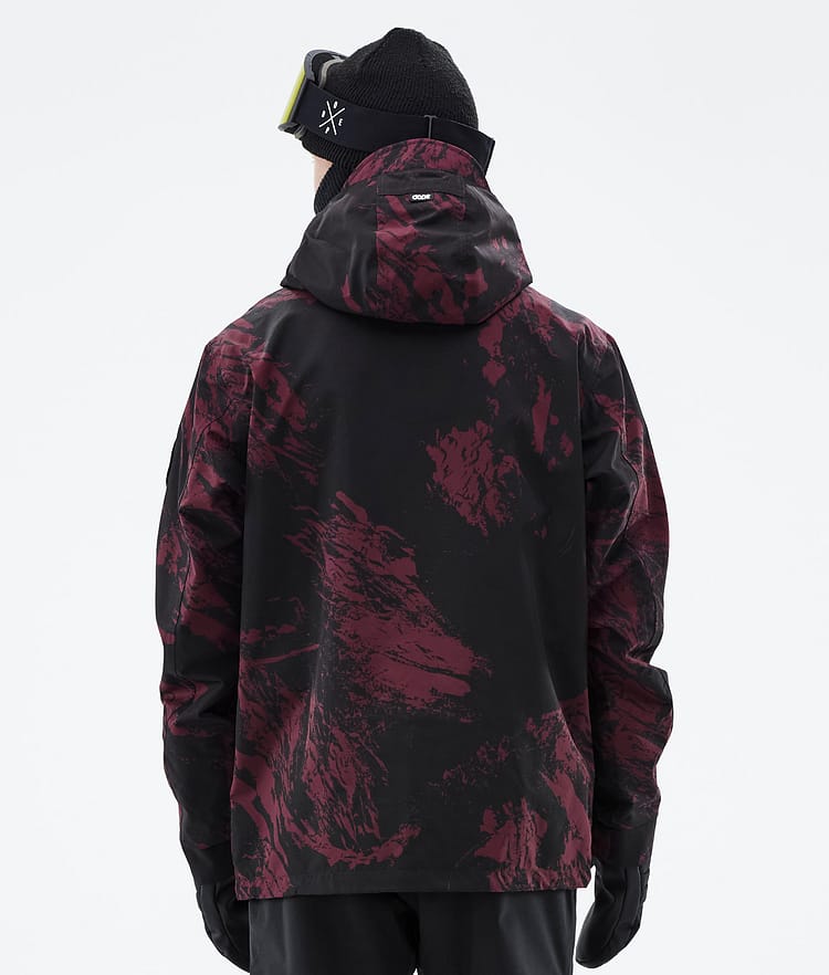 Dope Blizzard 21 Skidjacka Herr Paint Burgundy, Image 7 of 9