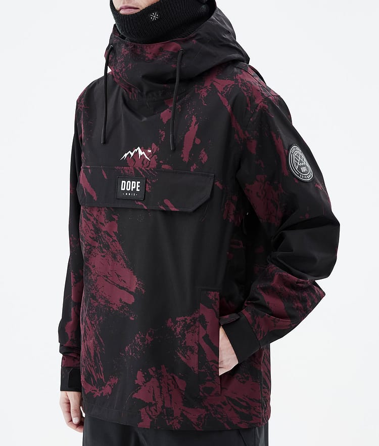 Dope Blizzard 21 Skidjacka Herr Paint Burgundy, Image 8 of 9