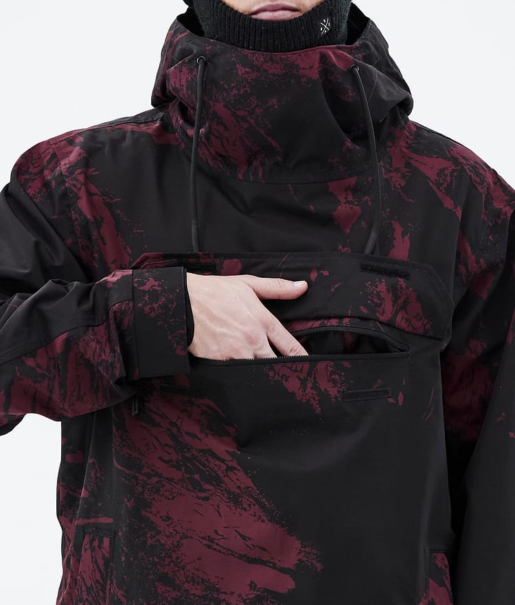 Dope Blizzard 21 Skidjacka Herr Paint Burgundy, Image 9 of 9