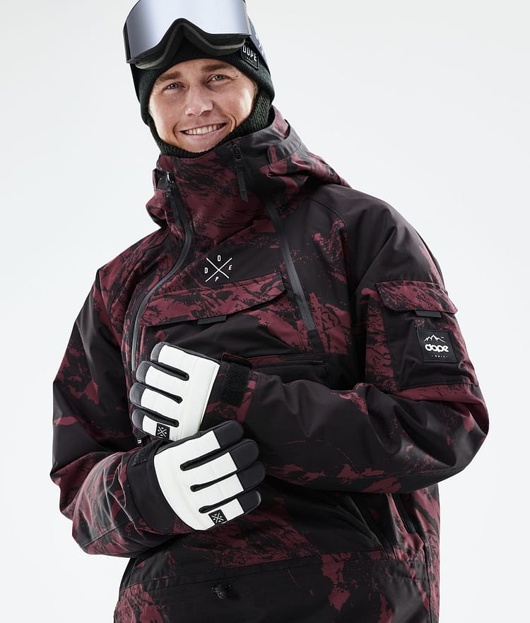 Dope Akin 21 Snowboardjacka Herr Paint Burgundy, Image 2 of 10