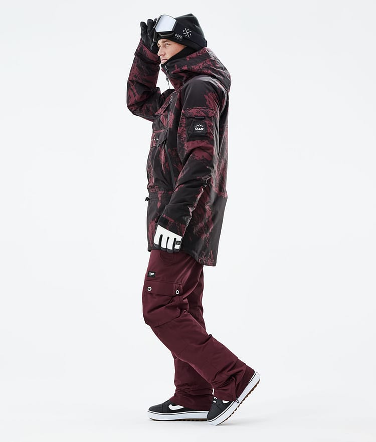 Dope Akin 21 Snowboardjacka Herr Paint Burgundy, Image 5 of 10