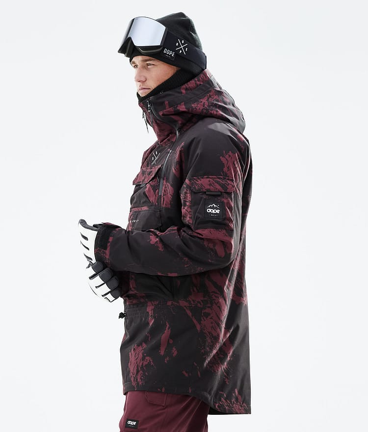 Dope Akin 21 Snowboardjacka Herr Paint Burgundy, Image 7 of 10
