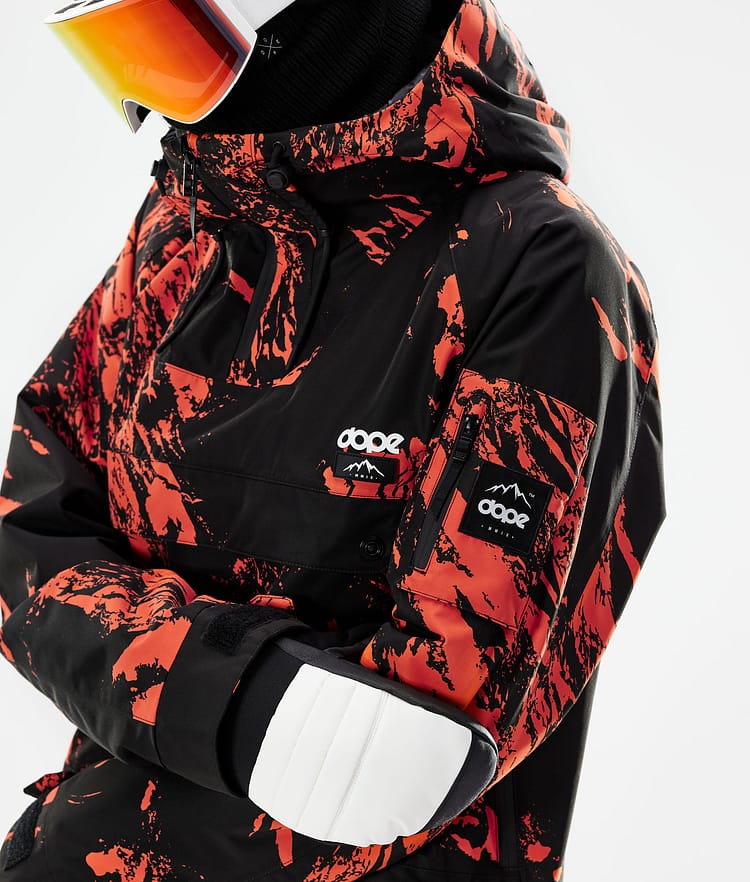 Dope Annok 21 Skidjacka Herr Paint Orange, Image 2 of 10
