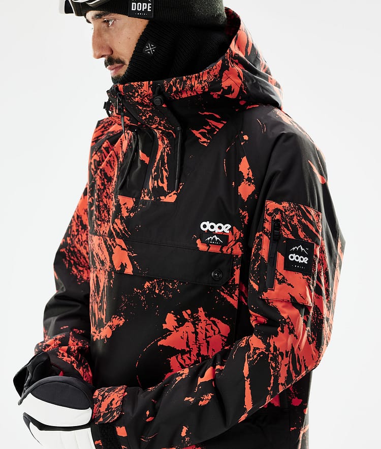 Dope Annok 21 Skidjacka Herr Paint Orange, Image 3 of 10