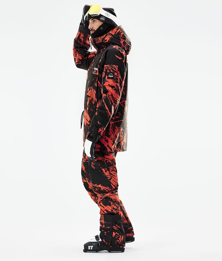 Dope Annok 21 Skidjacka Herr Paint Orange, Image 5 of 10