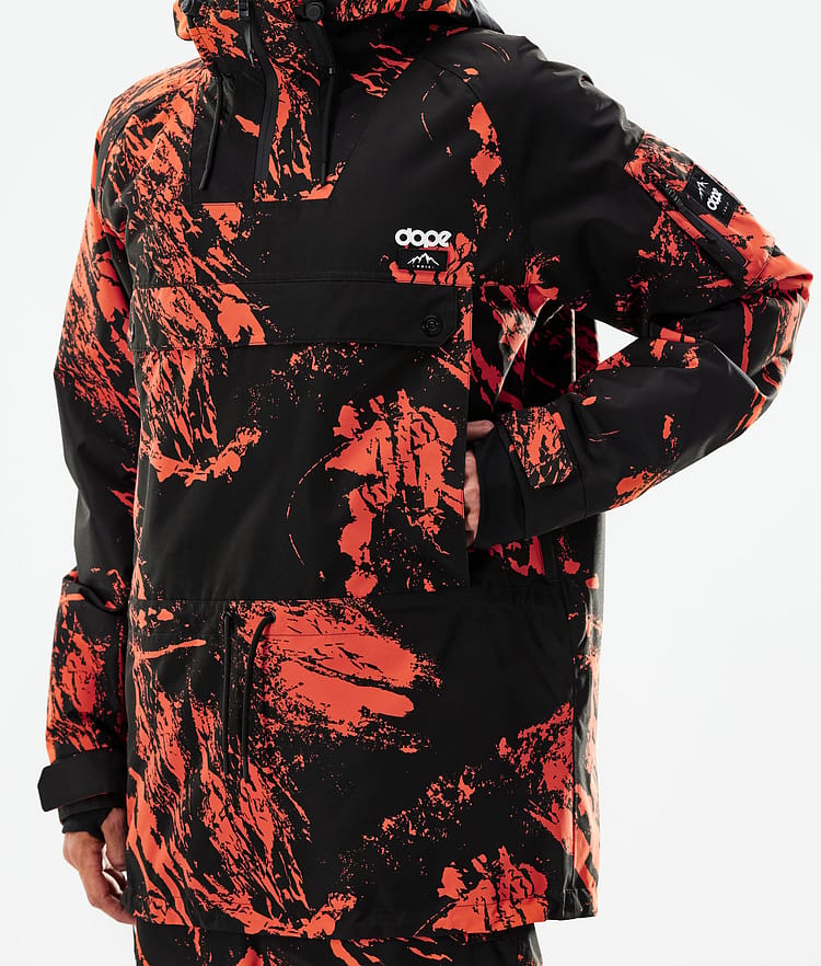 Dope Annok 21 Skidjacka Herr Paint Orange, Image 9 of 10