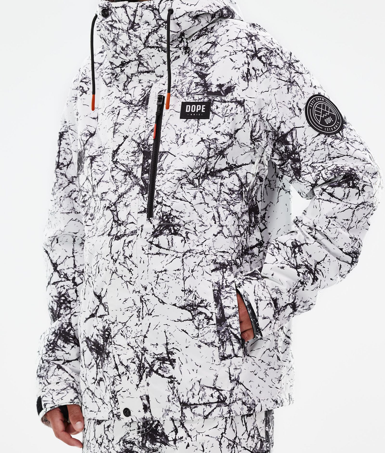 Dope Blizzard Full Zip 2021 Snowboardjacka Herr Rock, Bild 9 av 11