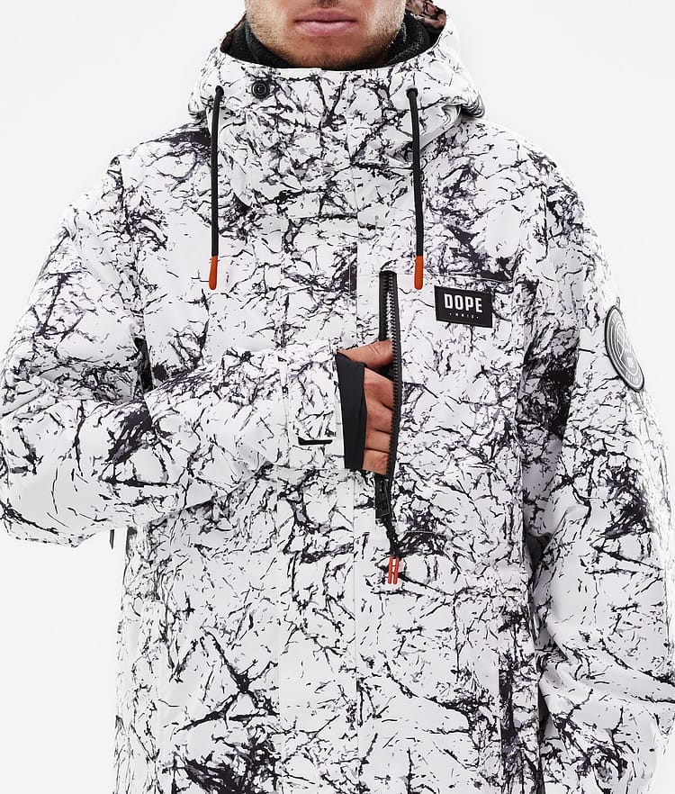 Dope Blizzard Full Zip 2021 Snowboardjacka Herr Rock, Bild 10 av 11