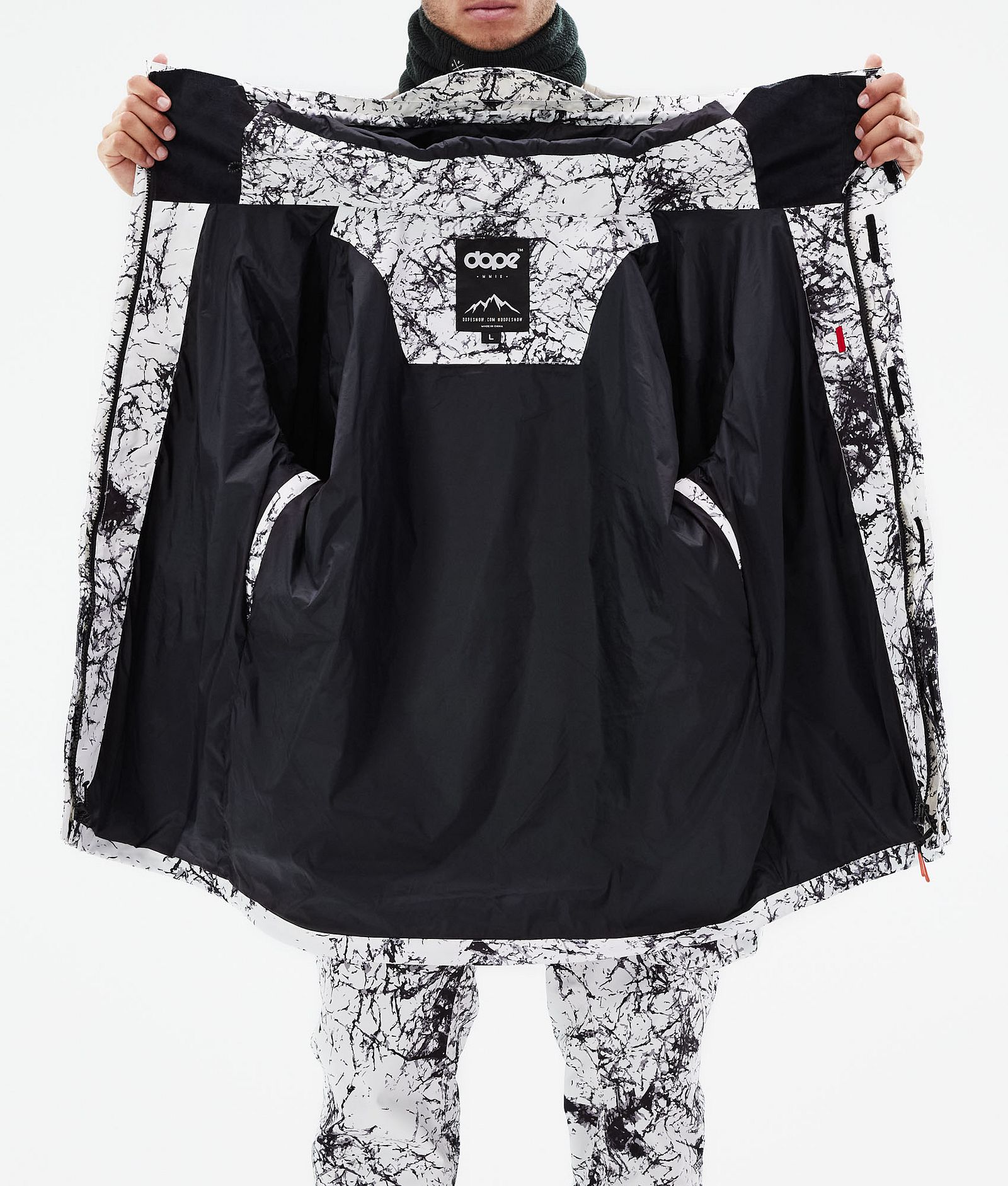 Dope Blizzard Full Zip 2021 Snowboardjacka Herr Rock, Bild 11 av 11