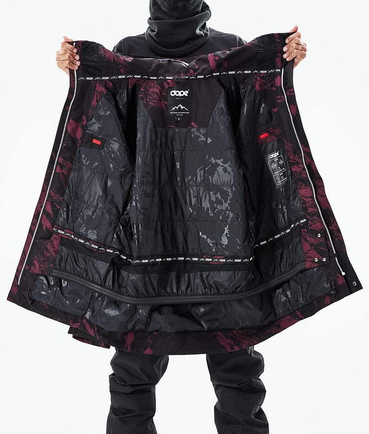 Dope Mojo Snowboardjacka Herr Paint Burgundy, Image 11 of 11