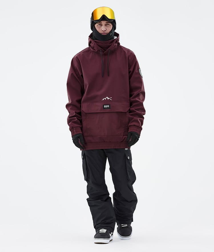 Dope Wylie Snowboardjacka Herr Patch Burgundy, Image 3 of 10