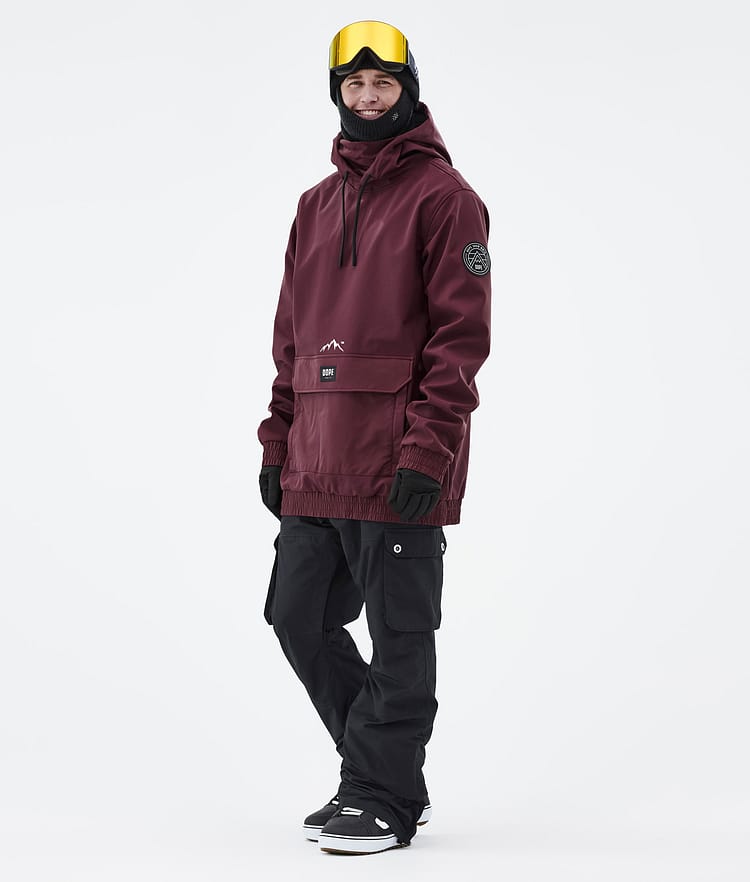 Dope Wylie Snowboardjacka Herr Patch Burgundy, Image 4 of 10