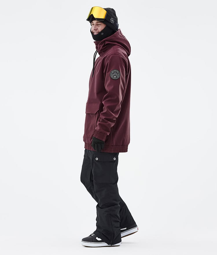 Dope Wylie Snowboardjacka Herr Patch Burgundy, Image 5 of 10