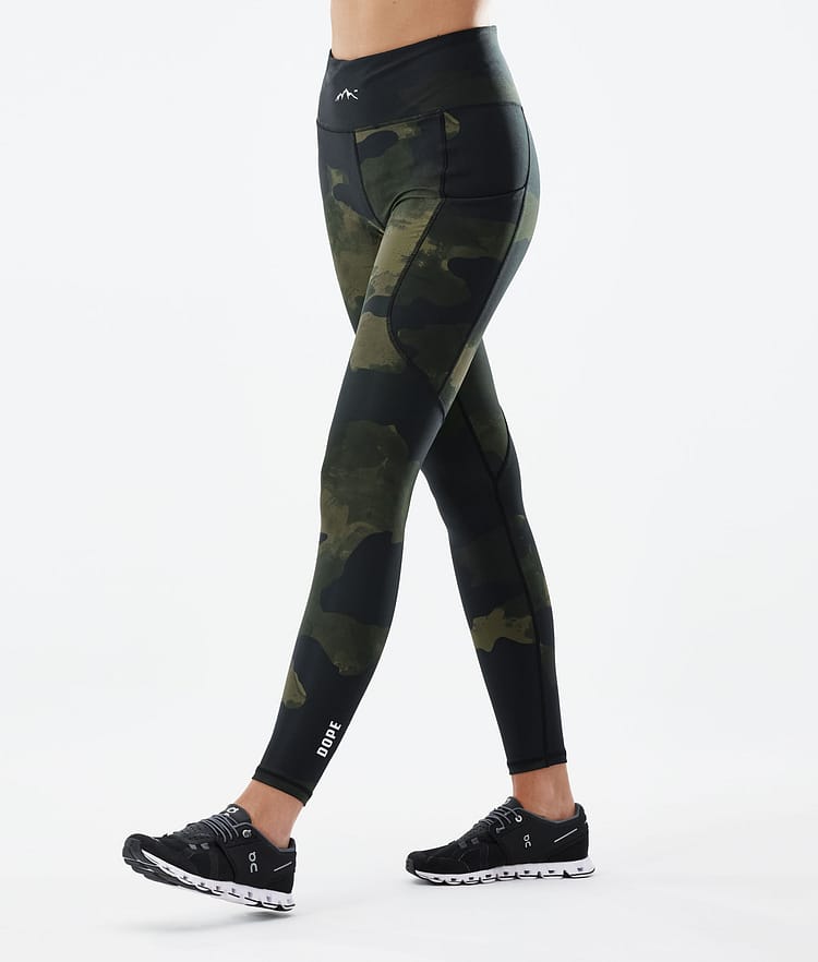 Dope Lofty Tech 22 Leggings Dam Green Camo, Bild 1 av 8
