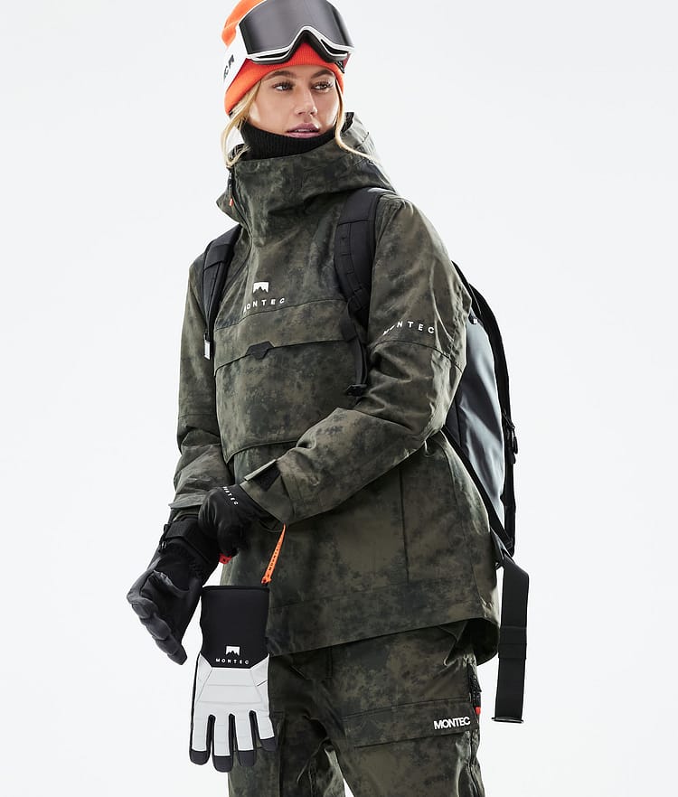Montec Dune W 21 Snowboardjacka Dam Olive Green Tiedye, Image 2 of 11