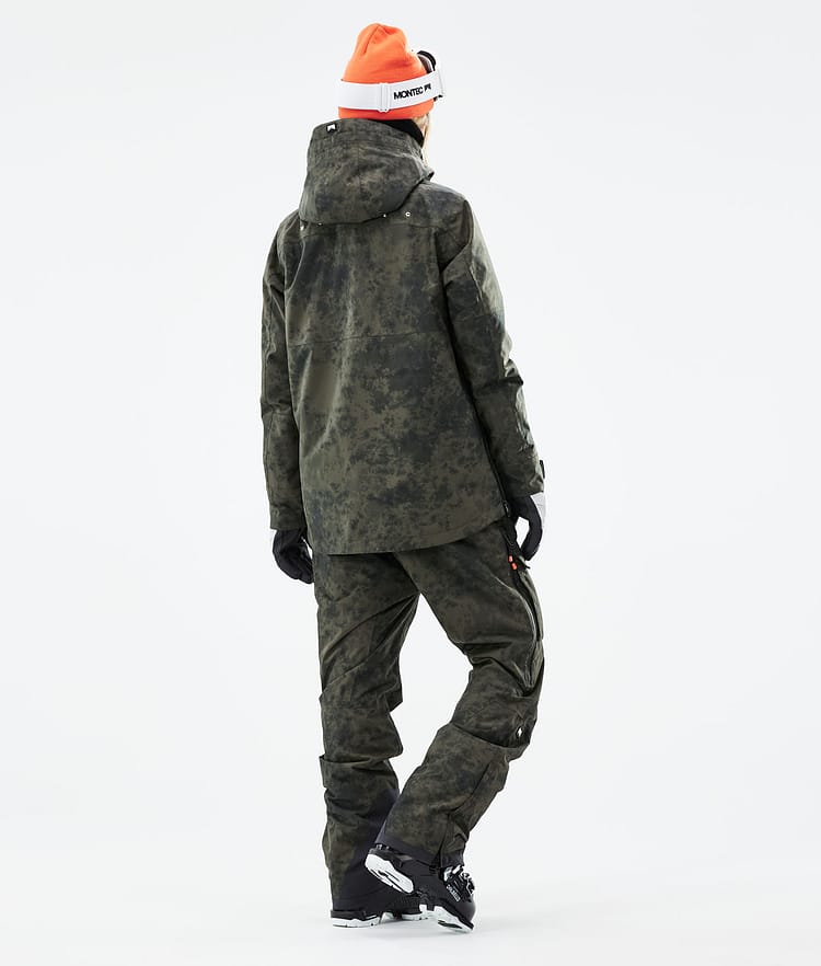 Montec Dune W 21 Skidjacka Dam Olive Green Tiedye, Image 7 of 11