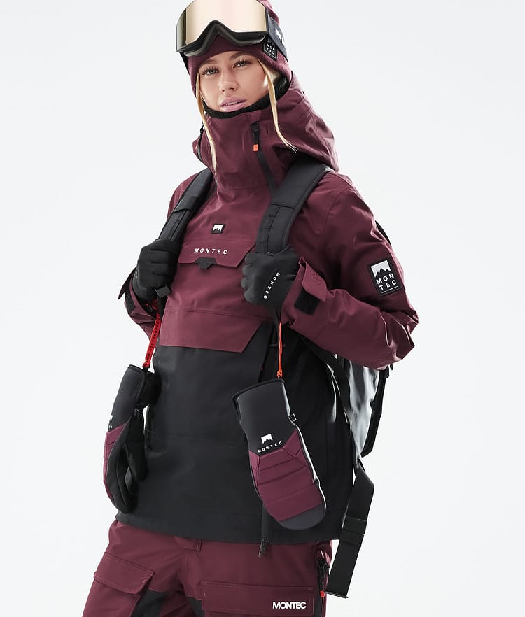 Montec Doom W 21 Snowboardjacka Dam Burgundy/Black, Image 2 of 12