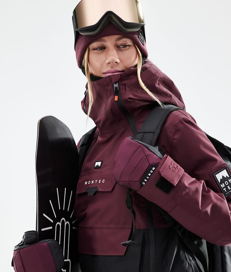 Montec Doom W 21 Snowboardjacka Dam Burgundy/Black, Image 3 of 12