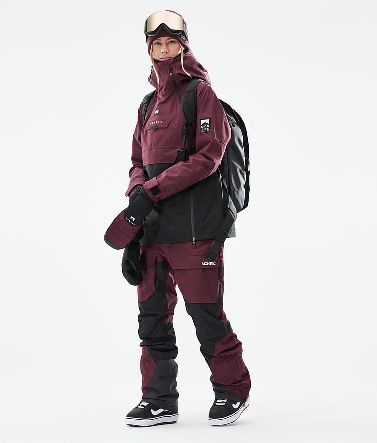 Montec Doom W 21 Snowboardjacka Dam Burgundy/Black, Image 4 of 12