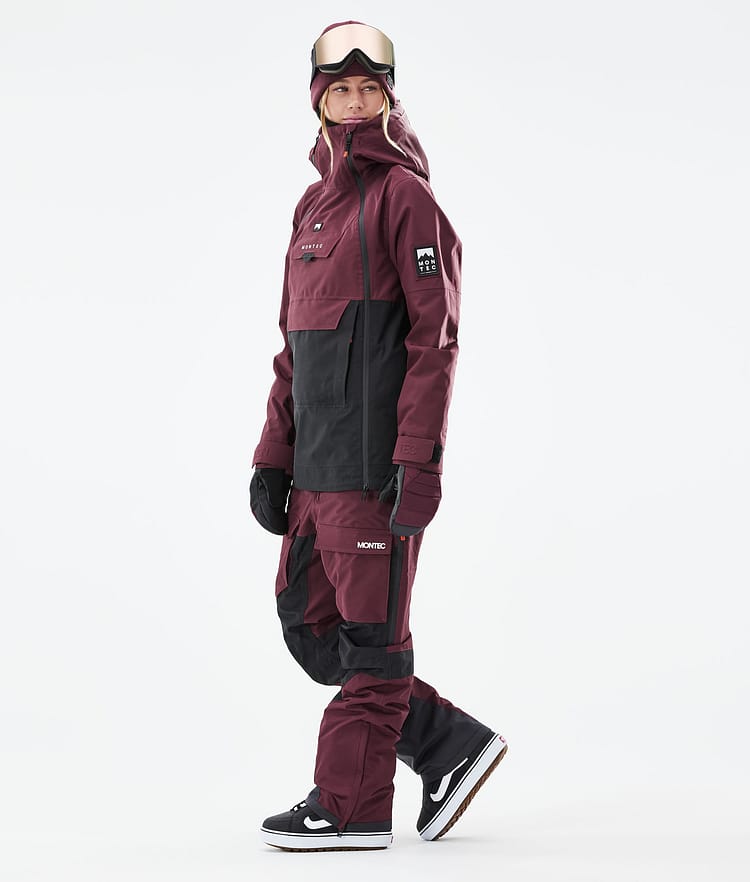 Montec Doom W 21 Snowboardjacka Dam Burgundy/Black, Image 5 of 12