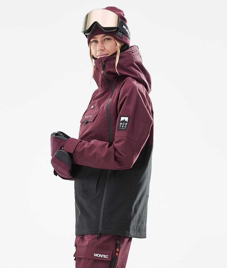 Montec Doom W 21 Snowboardjacka Dam Burgundy/Black, Image 7 of 12