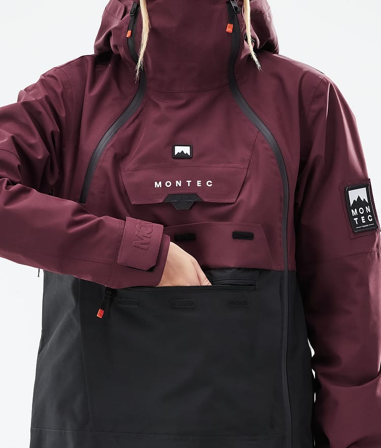 Montec Doom W 21 Snowboardjacka Dam Burgundy/Black, Image 10 of 12