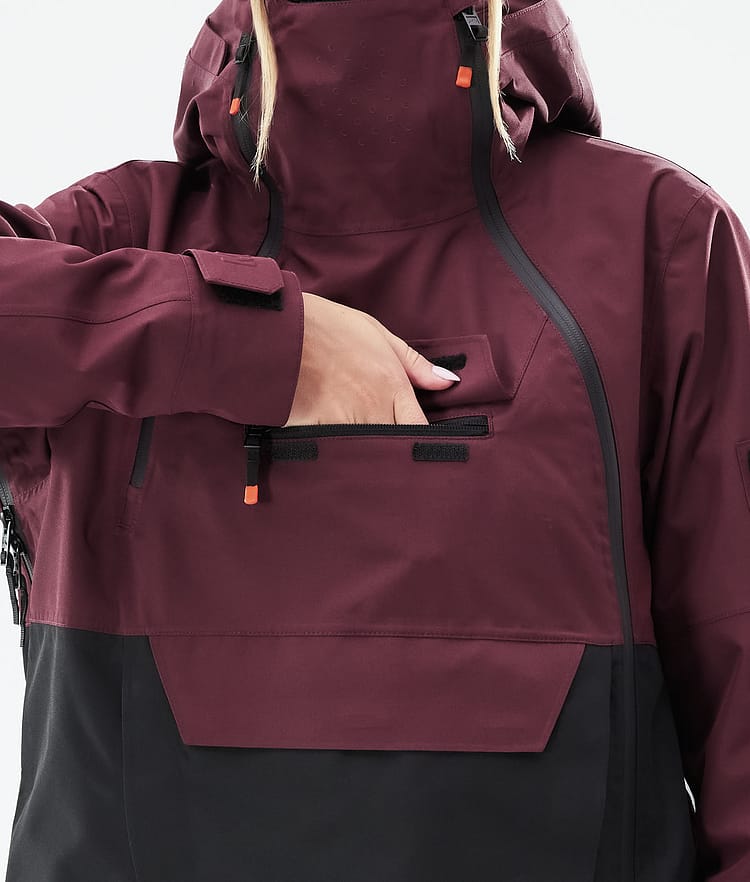 Montec Doom W 21 Snowboardjacka Dam Burgundy/Black, Image 11 of 12