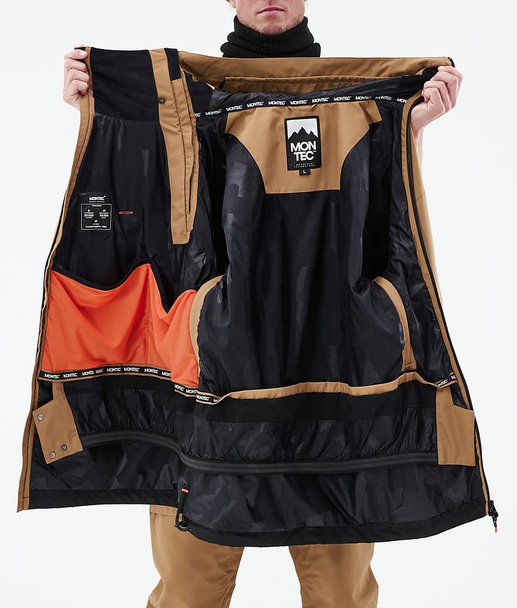 Montec Doom 21 Snowboardjacka Herr Gold/Black, Image 13 of 13
