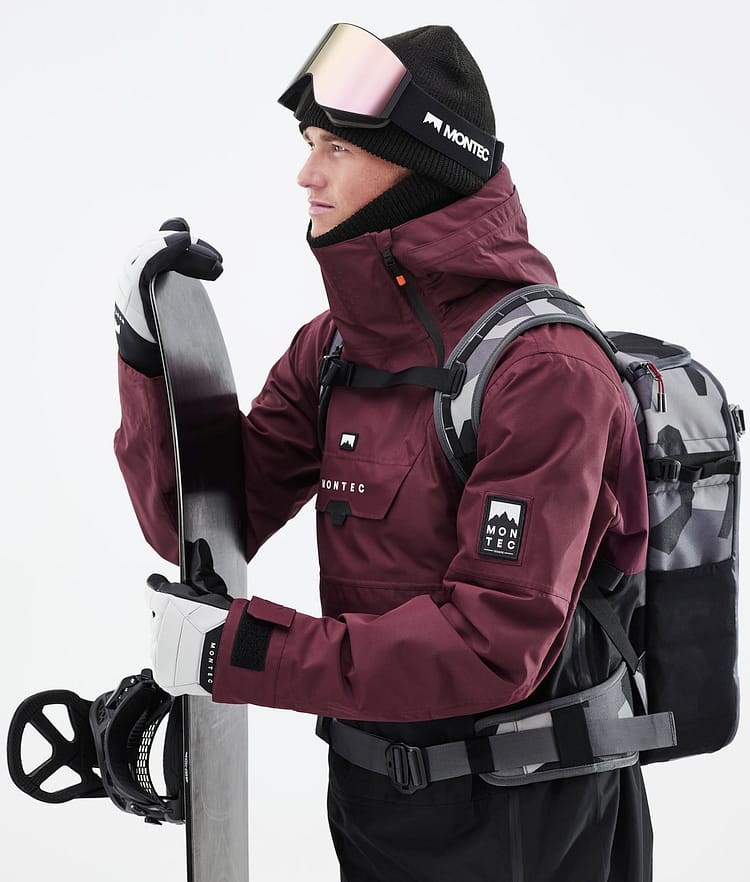 Montec Doom 21 Snowboardjacka Herr Burgundy/Black, Image 4 of 13