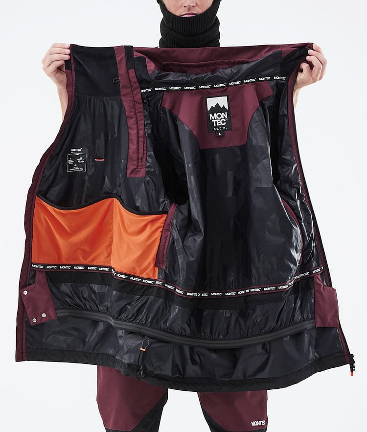 Montec Doom 21 Snowboardjacka Herr Burgundy/Black, Image 13 of 13