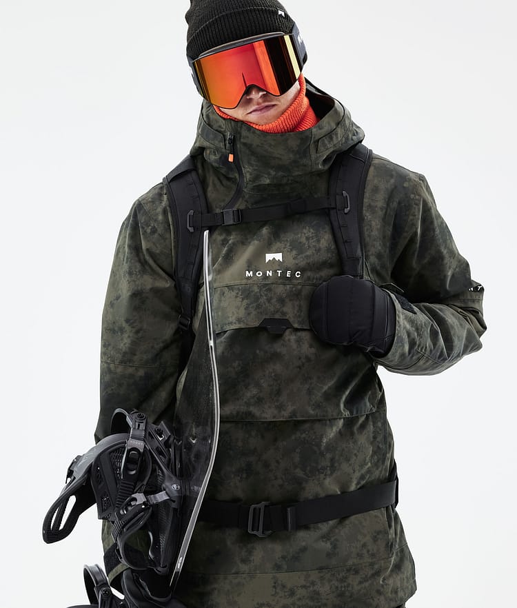 Montec Dune 21 Snowboardjacka Herr Olive Green Tiedye, Image 3 of 10