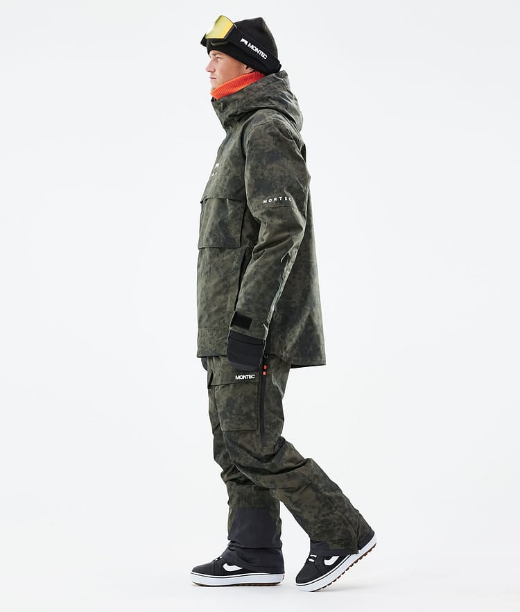 Montec Dune 21 Snowboardjacka Herr Olive Green Tiedye, Image 5 of 10
