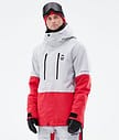 Montec Fawk 2021 Snowboardjacka Man Light Grey/Red