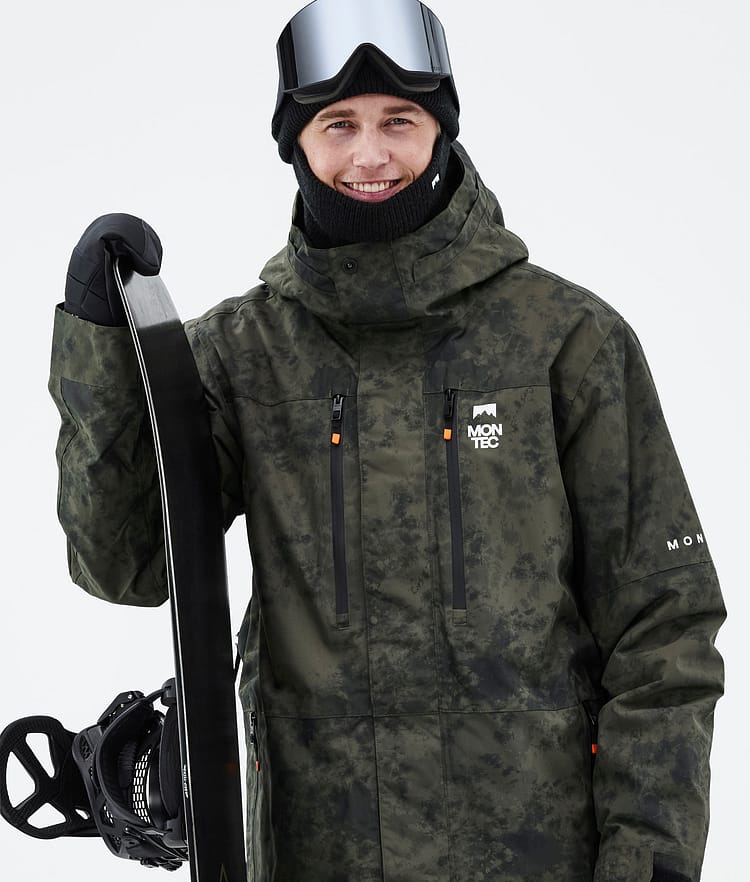 Montec Fawk 21 Snowboardjacka Herr Olive Green Tiedye, Image 2 of 10
