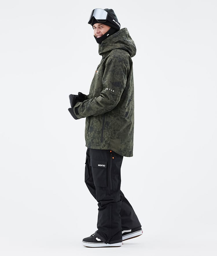 Montec Fawk 21 Snowboardjacka Herr Olive Green Tiedye, Image 4 of 10