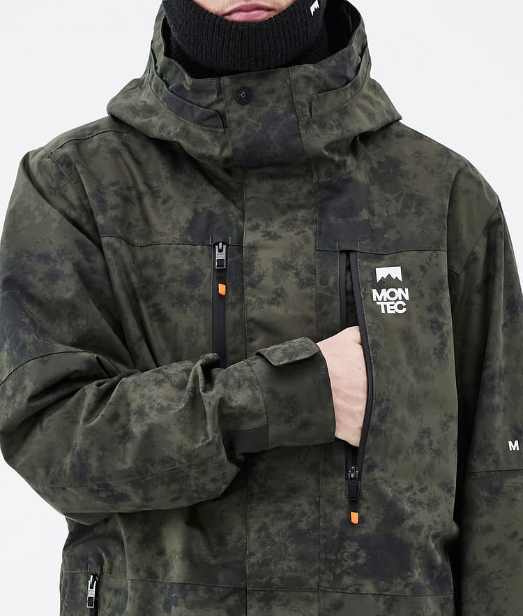 Montec Fawk 21 Snowboardjacka Herr Olive Green Tiedye, Image 9 of 10