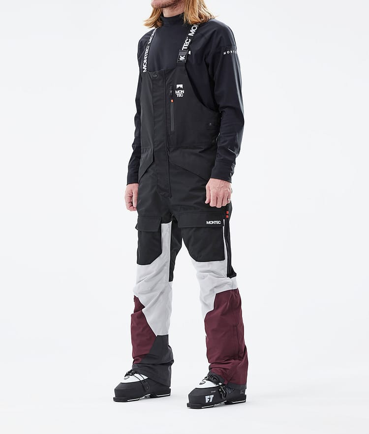 Montec Fawk 2021 Skidbyxa Herr Black/Light Grey/Burgundy, Bild 1 av 6