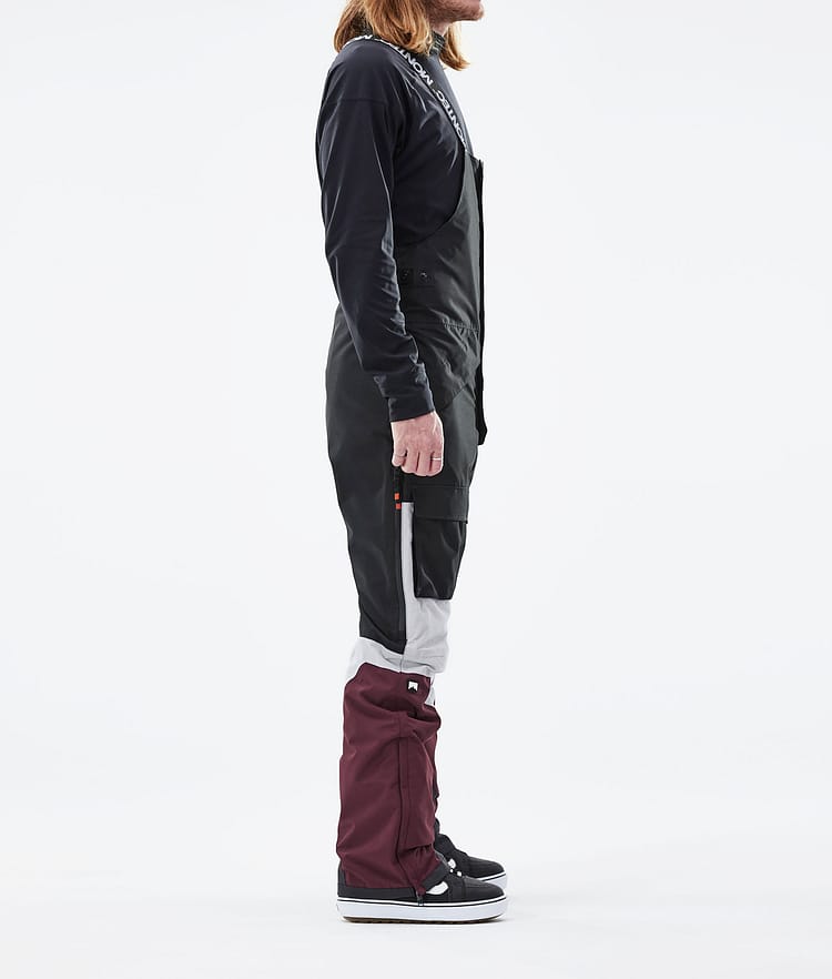 Montec Fawk 2021 Snowboardbyxa Herr Black/Light Grey/Burgundy, Bild 2 av 6