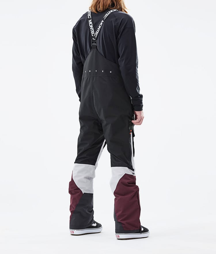 Montec Fawk 2021 Snowboardbyxa Herr Black/Light Grey/Burgundy, Bild 3 av 6