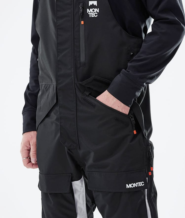 Montec Fawk 2021 Snowboardbyxa Herr Black/Light Grey/Burgundy, Bild 4 av 6
