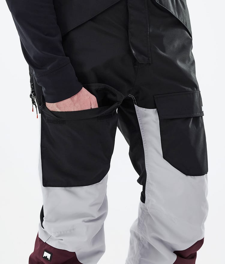 Montec Fawk 2021 Skidbyxa Herr Black/Light Grey/Burgundy, Bild 6 av 6