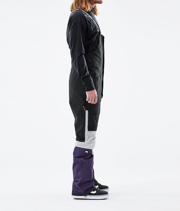 Montec Fawk 21 Snowboardbyxa Herr Black/Light Grey/Purple, Image 2 of 6