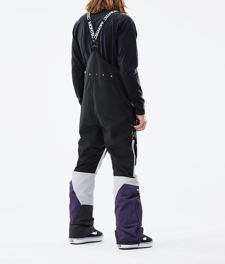 Montec Fawk 21 Snowboardbyxa Herr Black/Light Grey/Purple, Image 3 of 6